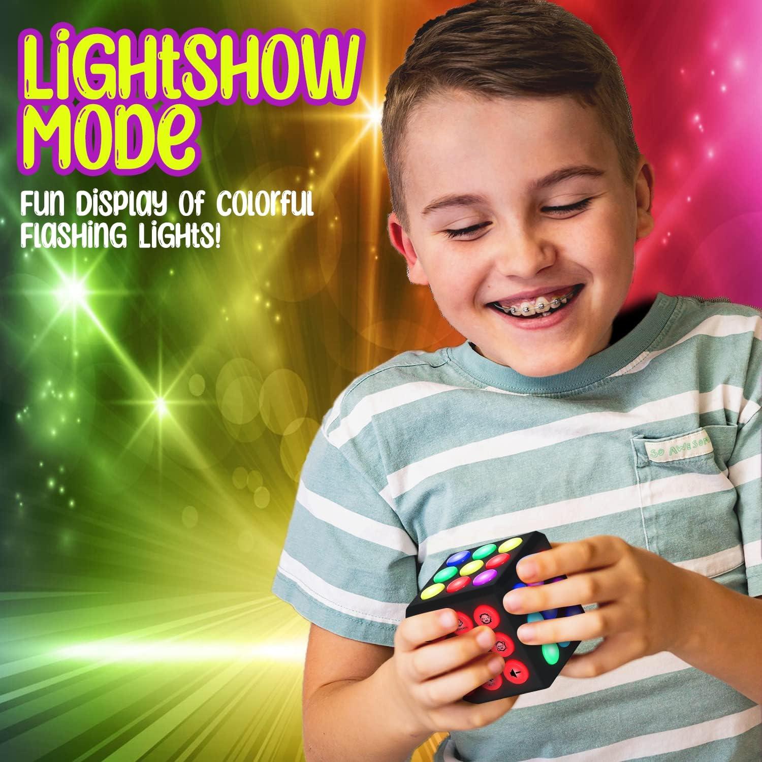 Cubo Electrónico Iluminado PlayRoute - Juguete para Niños 6-12 Años