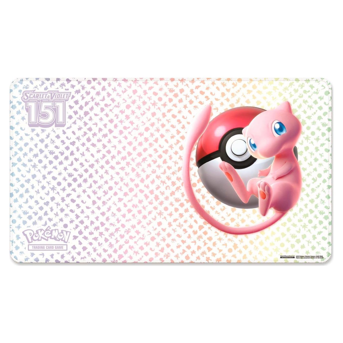 Tapete de Juego Pokemon Ultra Premium Mew y Pokedex Kanto