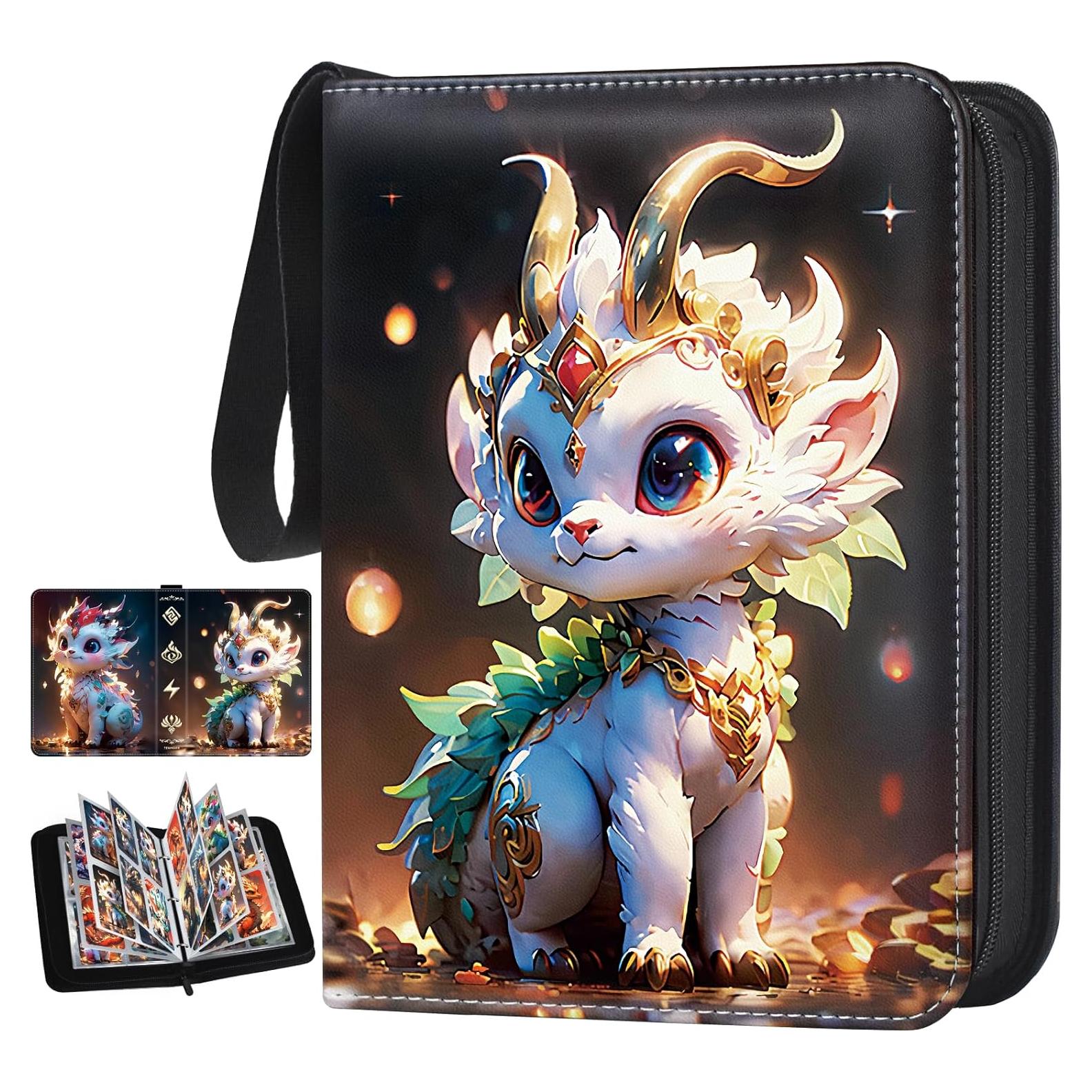 Carpeta para Tarjetas Tenmorn 400 Bolsillos Negra con Fundas