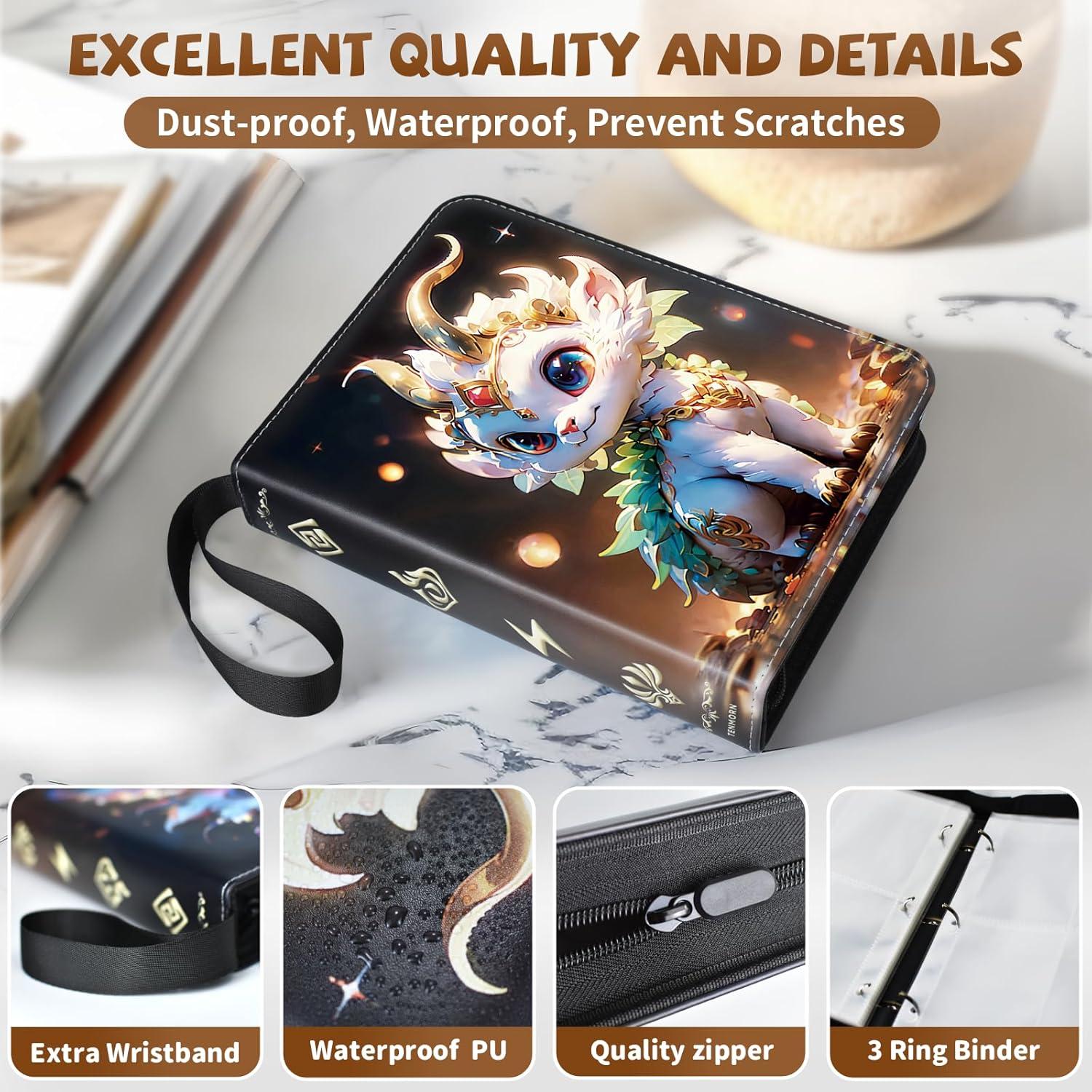 Carpeta para Tarjetas Tenmorn 400 Bolsillos Negra con Fundas