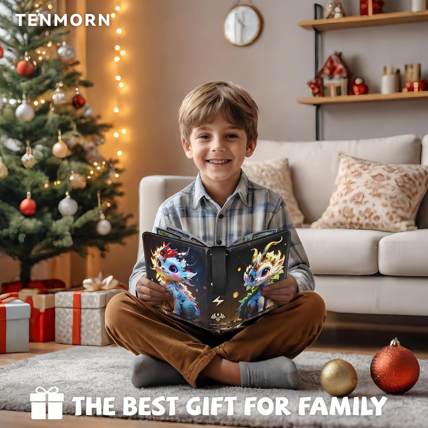 Carpeta para Tarjetas Tenmorn 400 Bolsillos Negra con Fundas