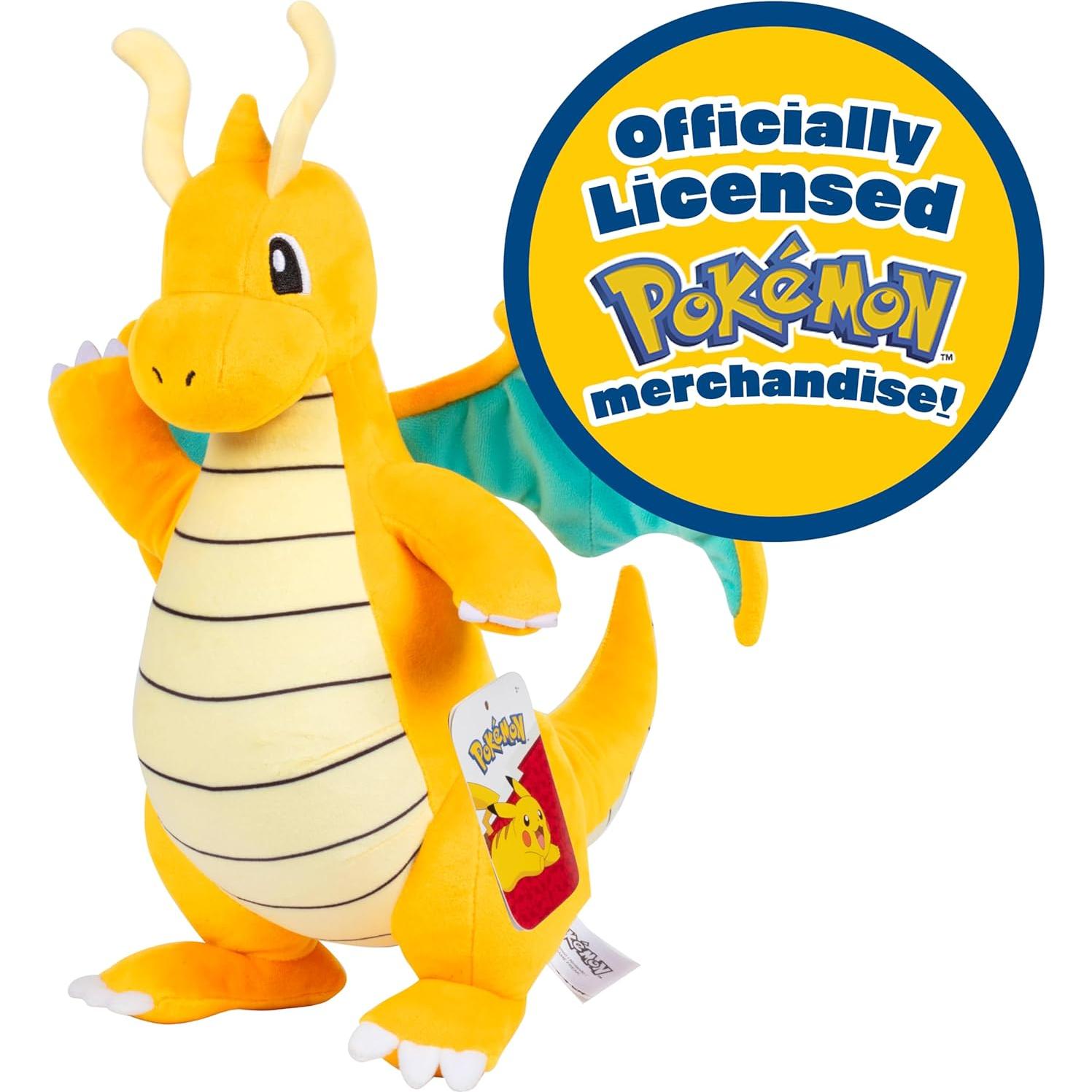 Set de Peluches Pokémon Dragonite, Dragonair y Dratini 3-Pack