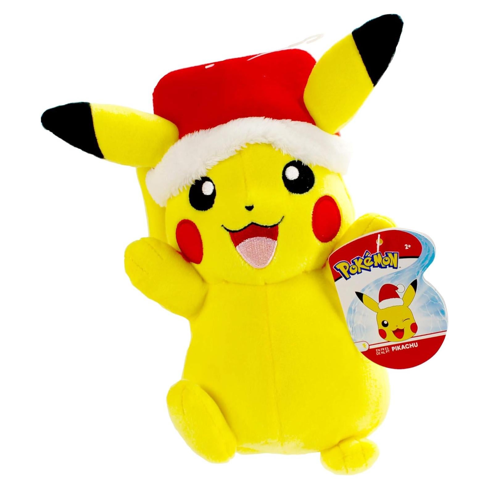 Peluche Pikachu de Vacaciones 20 cm con Sombrero de Santa