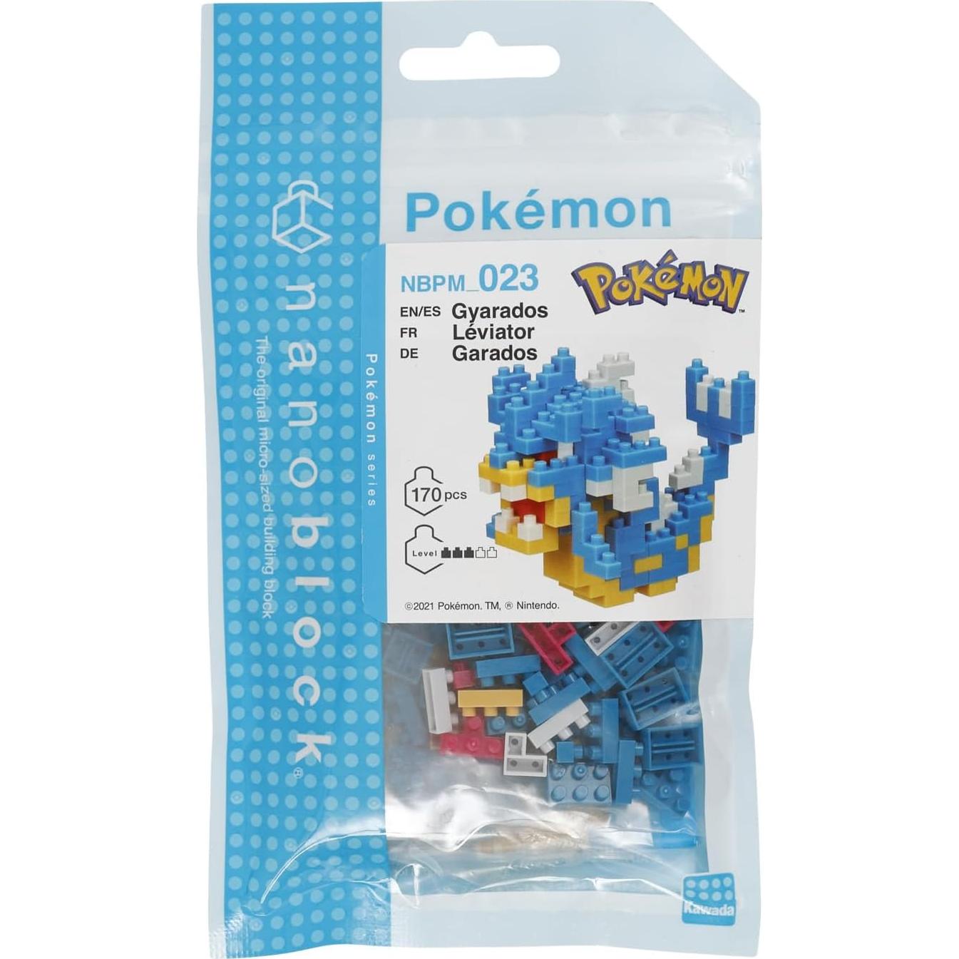 Nanoblock Gyarados Pokémon - Kit de Construcción 170 Piezas