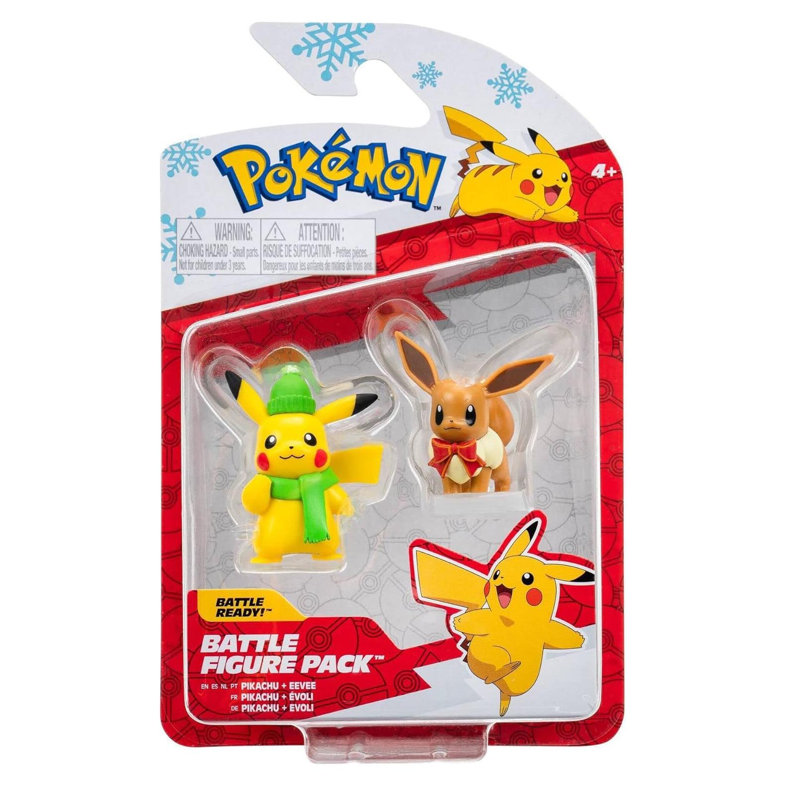 Paquete de Figuras de Batalla Pokémon Jazwares 5 cm Invierno