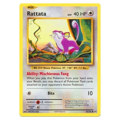 Pokemon - Rattata (66/108) - XY Evolutions