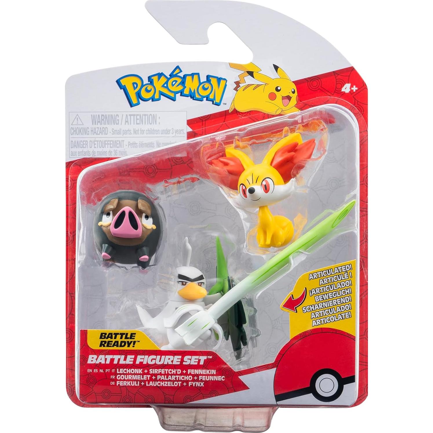 Paquete de Figuras de Batalla Pokémon Jazwares 3 Pack