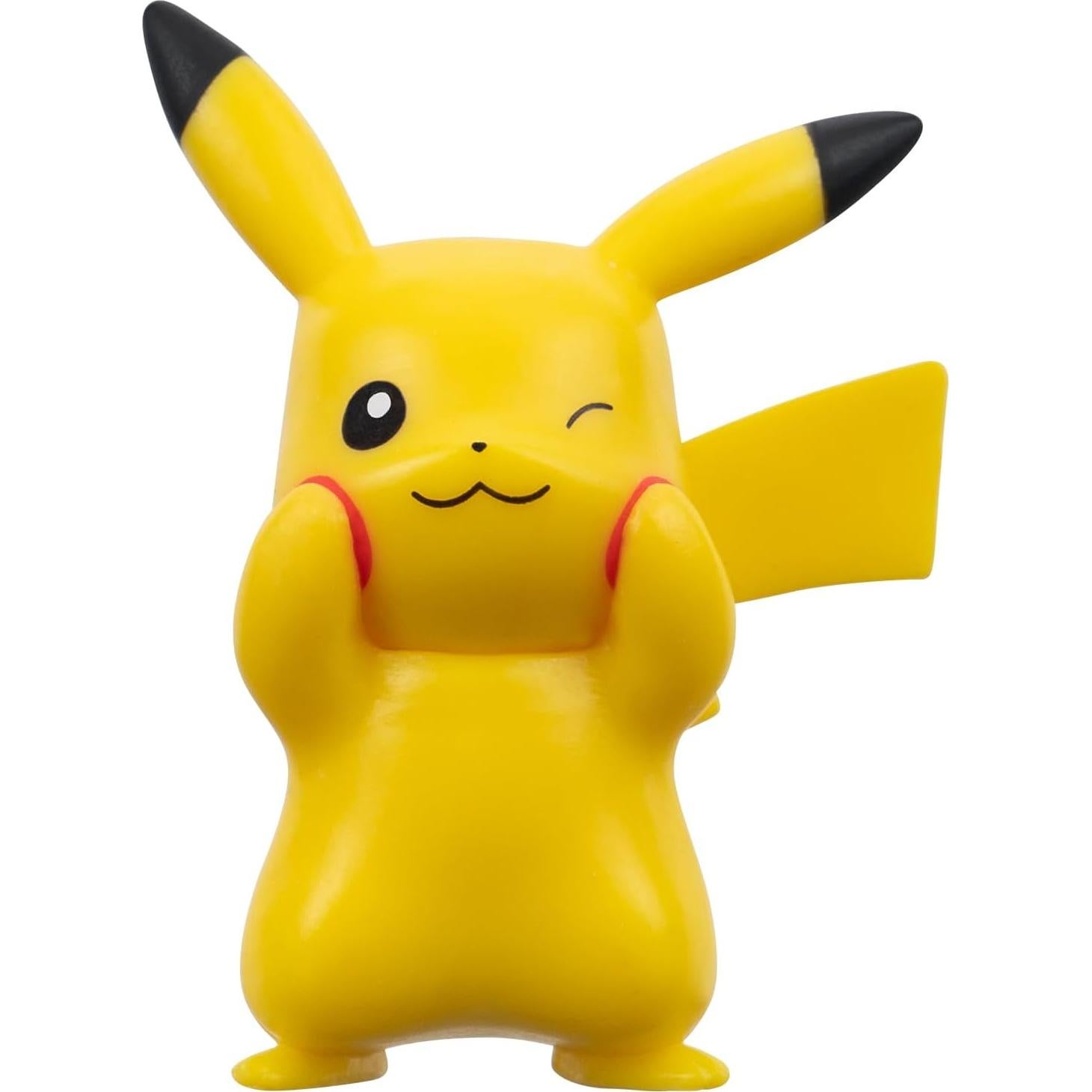Paquete de 3 Figuras de Batalla Pokémon Jazwares - Pikachu 5 cm, Perrserker 7.6 cm, Hawlucha 7.6 cm