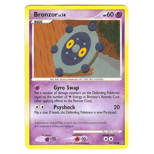 Pokemon Diamond & Pearl Stormfront Single Card Bronzor #55 Common [Toy]