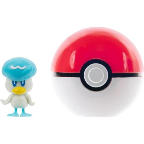 Pokémon Clip 'N' Go Quaxy con Poké Ball y Figura 5 cm