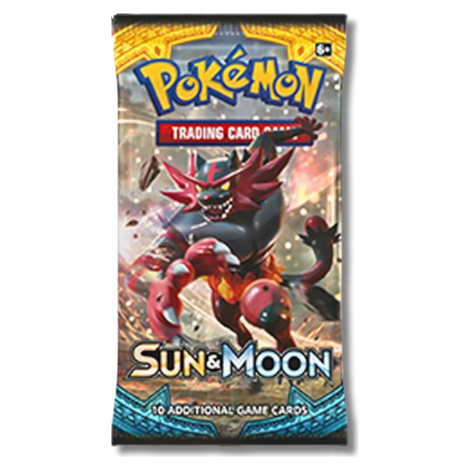 Paquete de Refuerzo Pokémon Sol y Luna SM1 Incineroar 10 Cartas