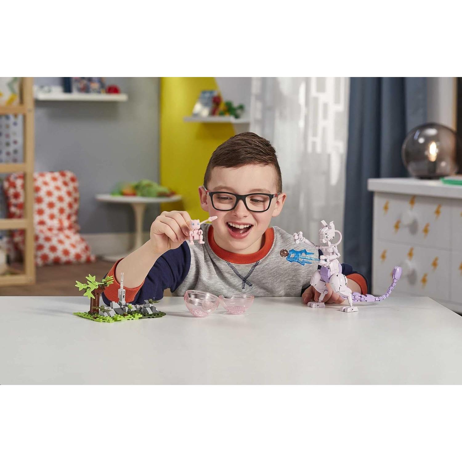 Mega Construx Pokémon Mew vs Mewtwo Set de Construcción 341 Piezas