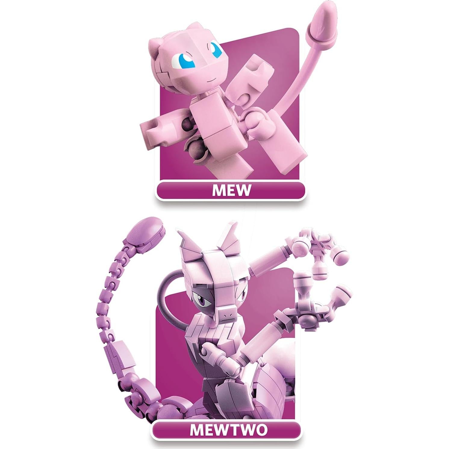 Mega Construx Pokémon Mew vs Mewtwo Set de Construcción 341 Piezas