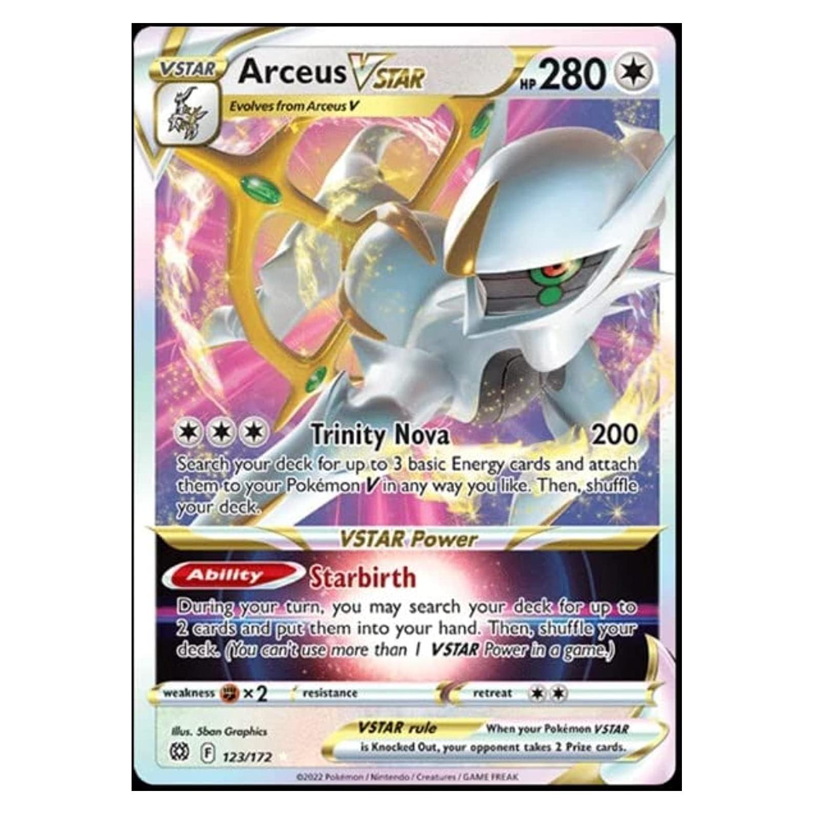 Carta Pokémon Arceus VSTAR 123/172 - Ultra Rara Multicolor