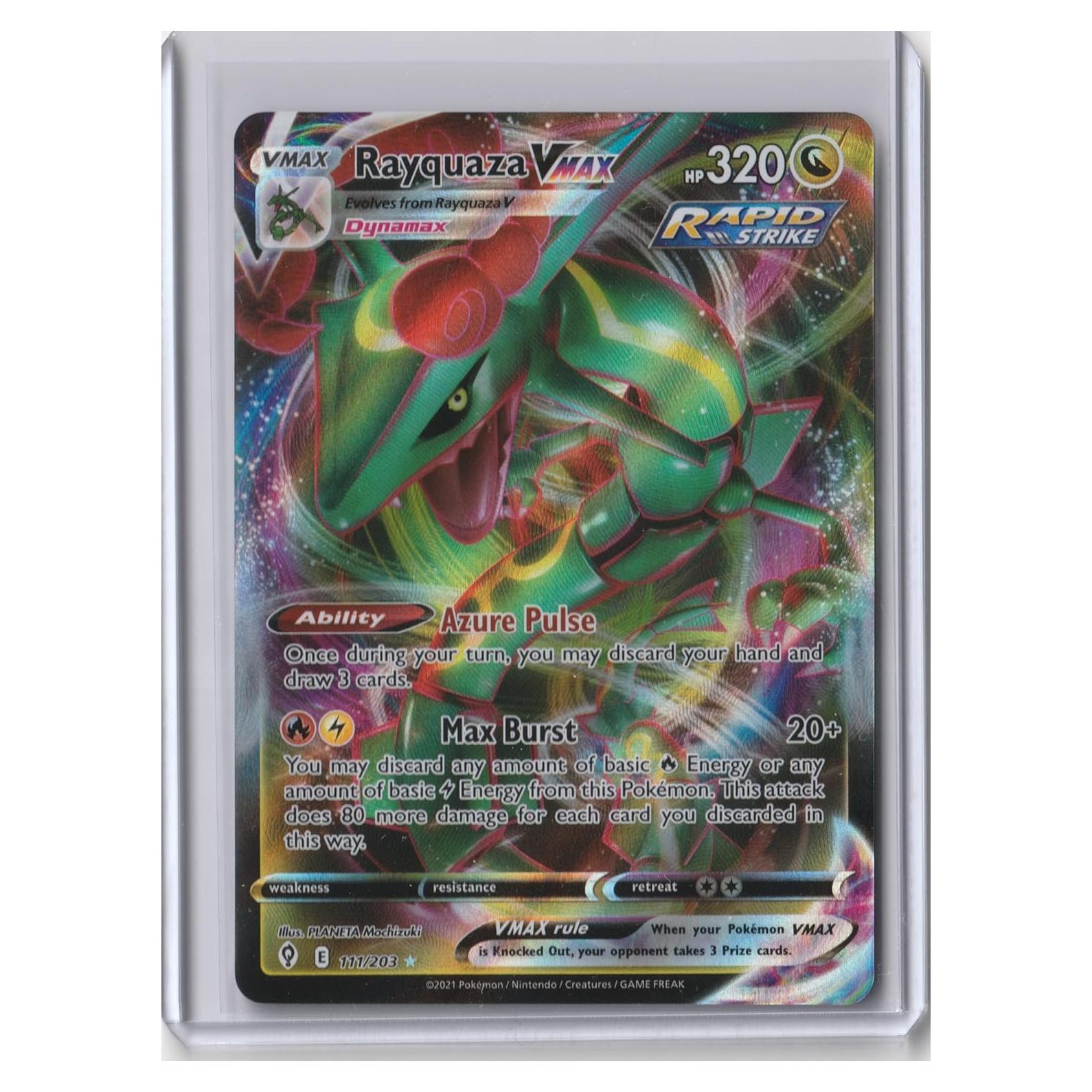 Carta Pokémon Rayquaza VMax 111/203 Ultra Rara NM - Dragón 320