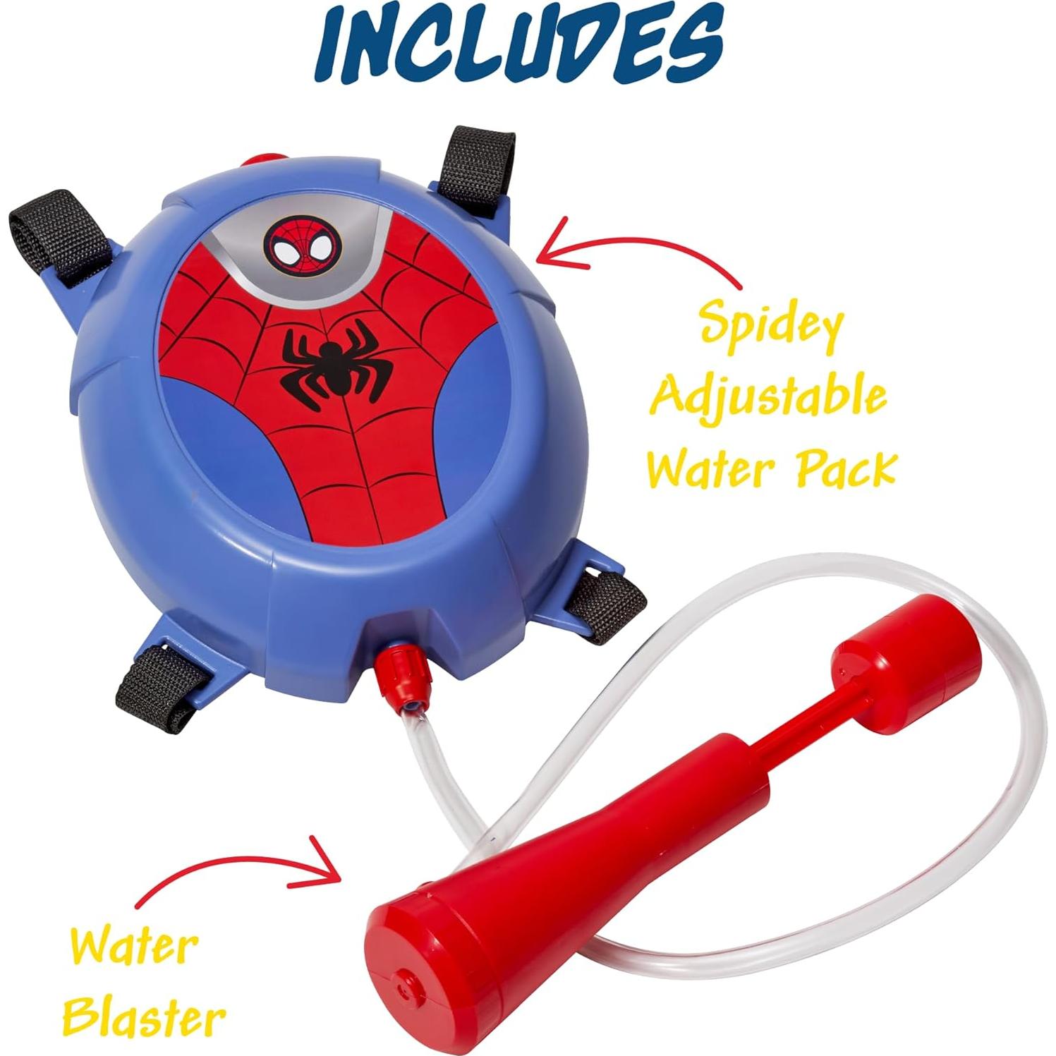 Mochila de Agua Spiderman 975ml Lanzador para Niños