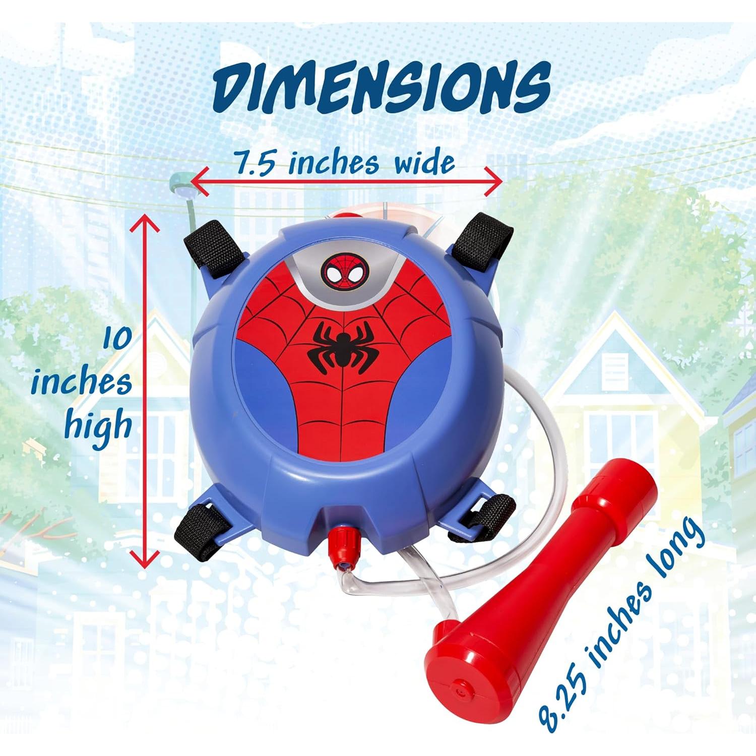 Mochila de Agua Spiderman 975ml Lanzador para Niños