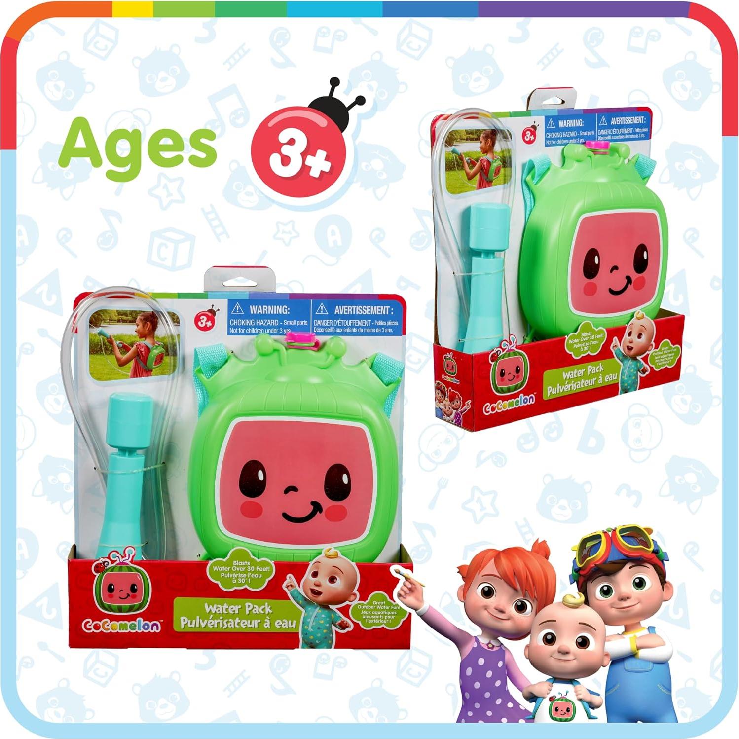 Mochila de Agua Cocomelon 975ml para Niños 3+ Años