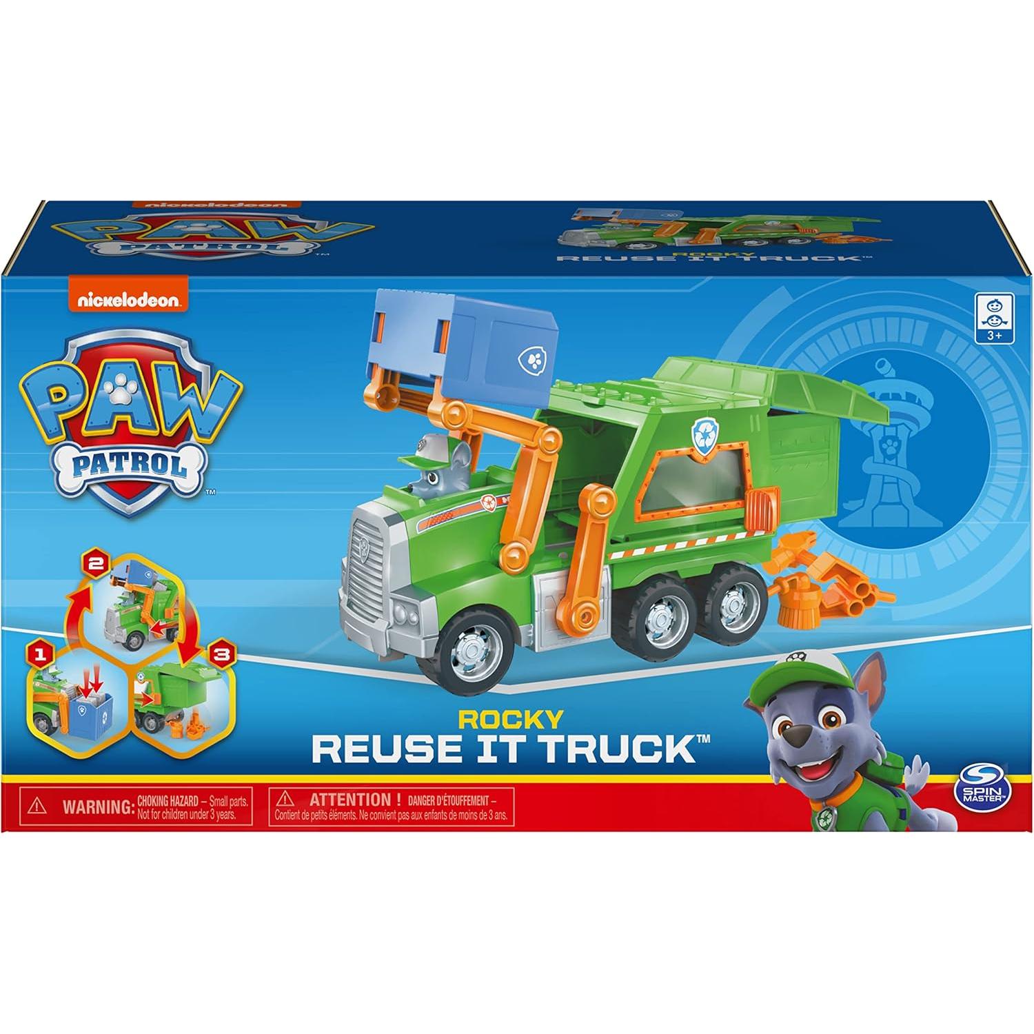 Camión Reutiliza Rocky PAW Patrol con 3 Herramientas