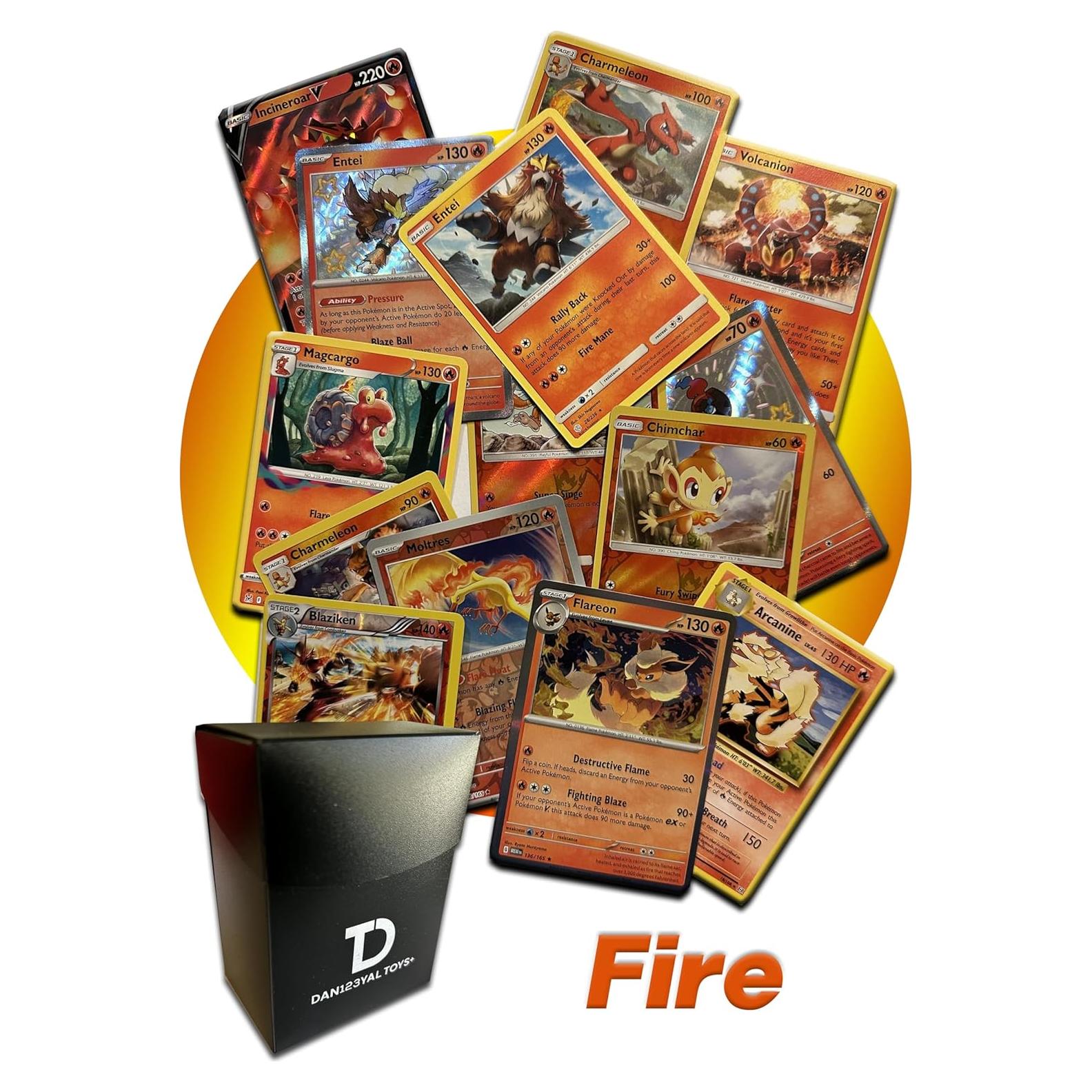 Paquete Asortimento TCG Fuego Pokémon + Tarjeta Ultra Rara