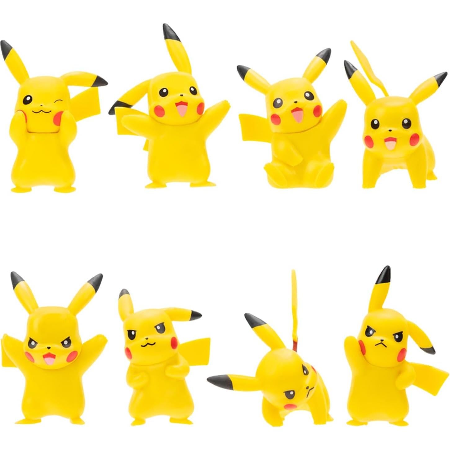 Figuras de Batalla Pokémon Bandai - Paquete de 8 Pikachu 5 cm