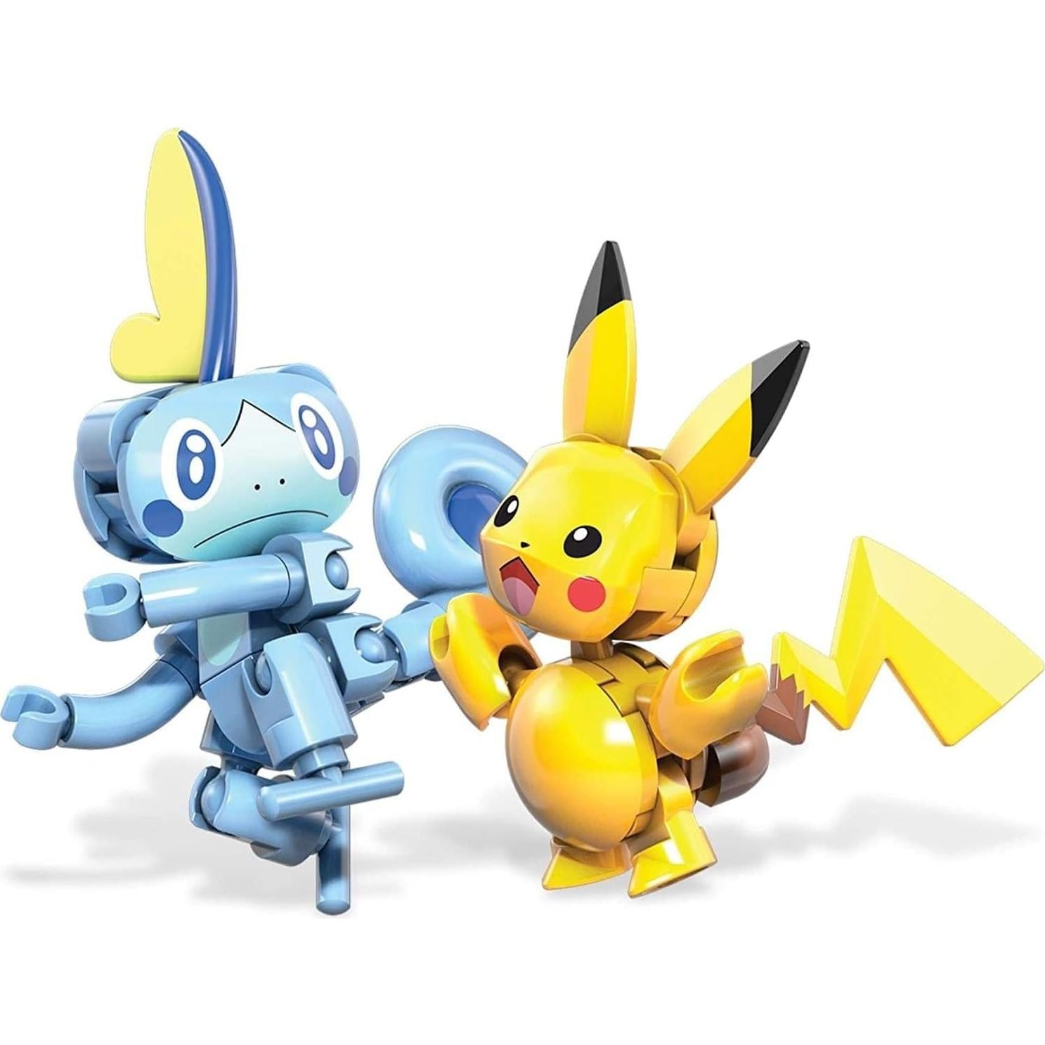 Conjunto de Construcción Pokémon Mattel Pikachu vs Sobble