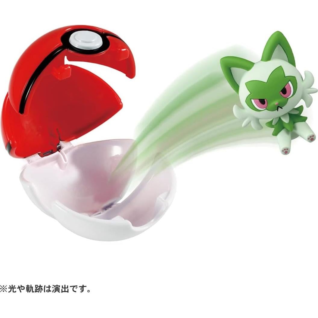 Pokebola con Moncolle Meow - TAKARA TOMY - Juguete Pokemon