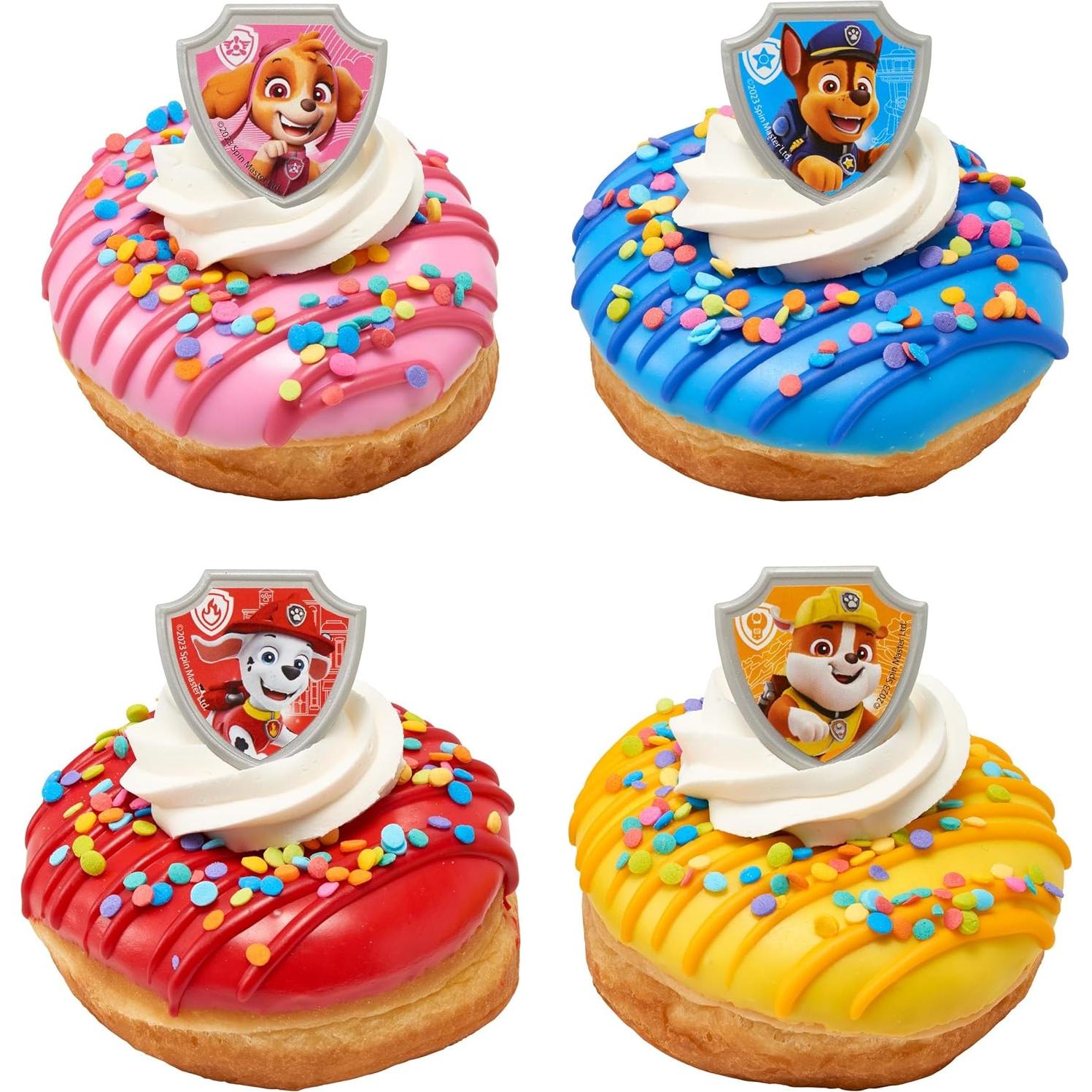 Anillos de Cupcake DecoPac Paw Patrol - 24 Decoraciones