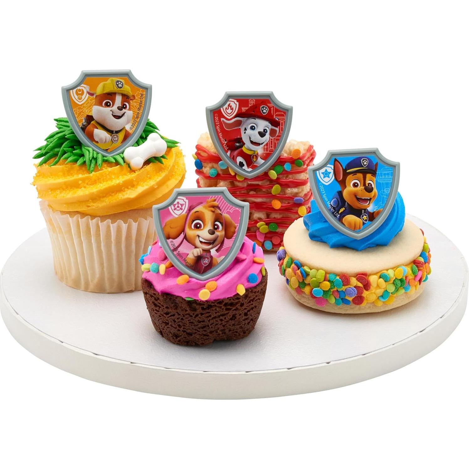Anillos de Cupcake DecoPac Paw Patrol - 24 Decoraciones