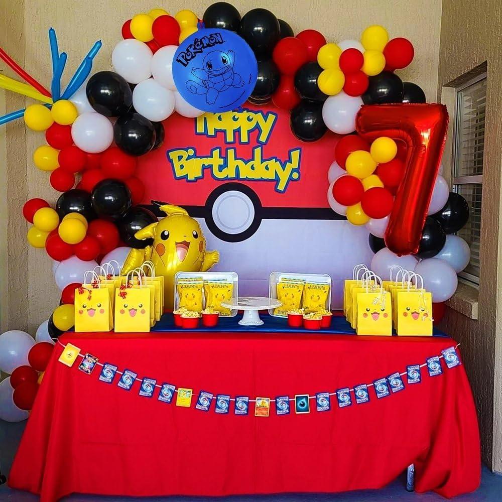 Globos de látex Pokemon surtidos - Paquete de 4 - 16.5 cm