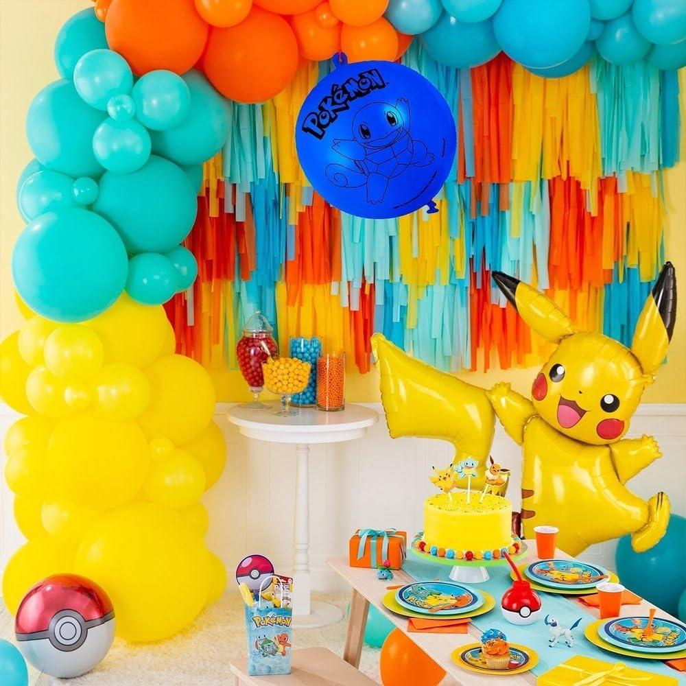 Globos de látex Pokemon surtidos - Paquete de 4 - 16.5 cm