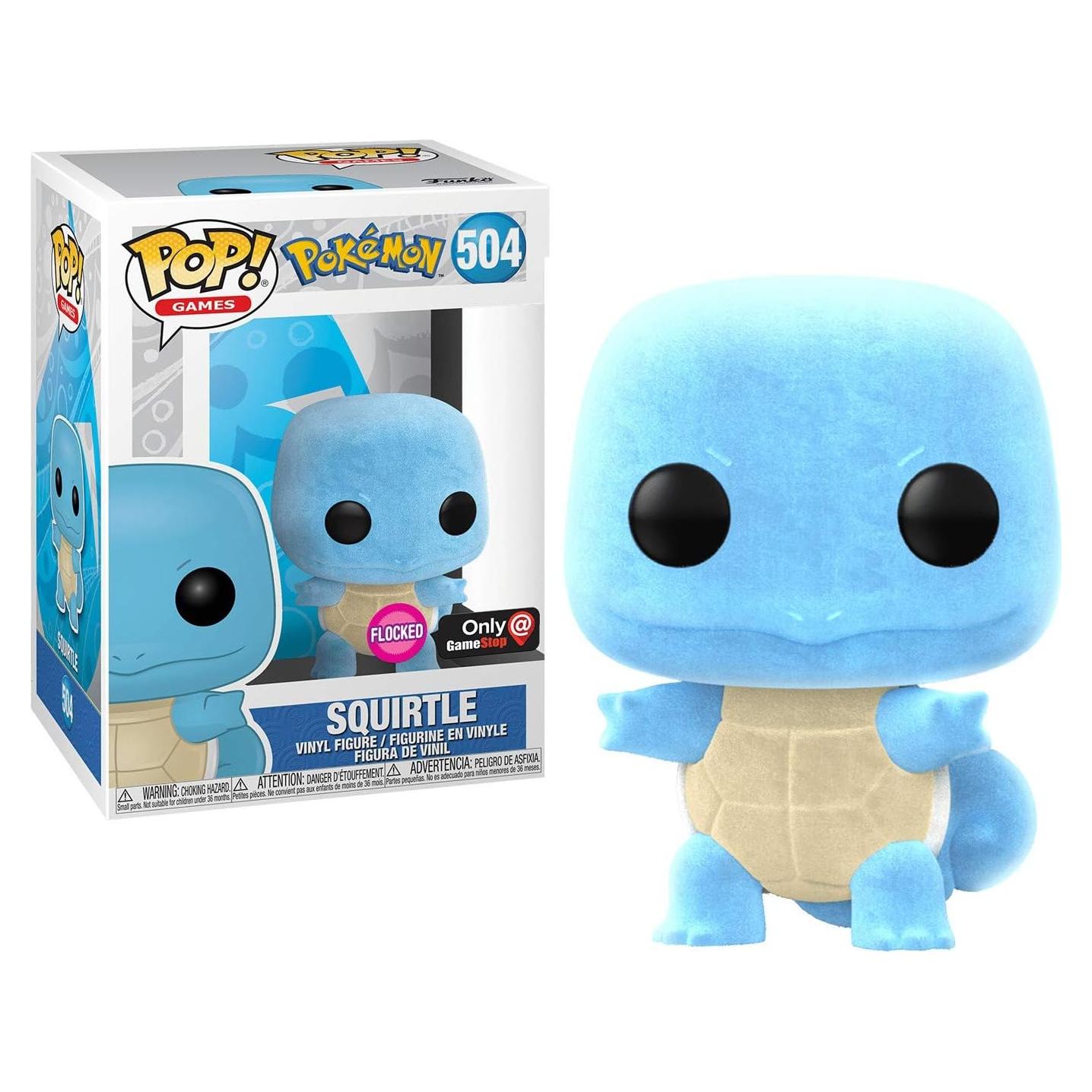 Figura de Acción Funko POP! Pokemon Squirtle Flocked 9.53 cm