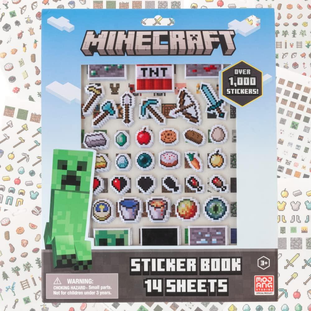 Stickers de Minecraft para Niños - Set 14 Hojas + 1200 Stickers