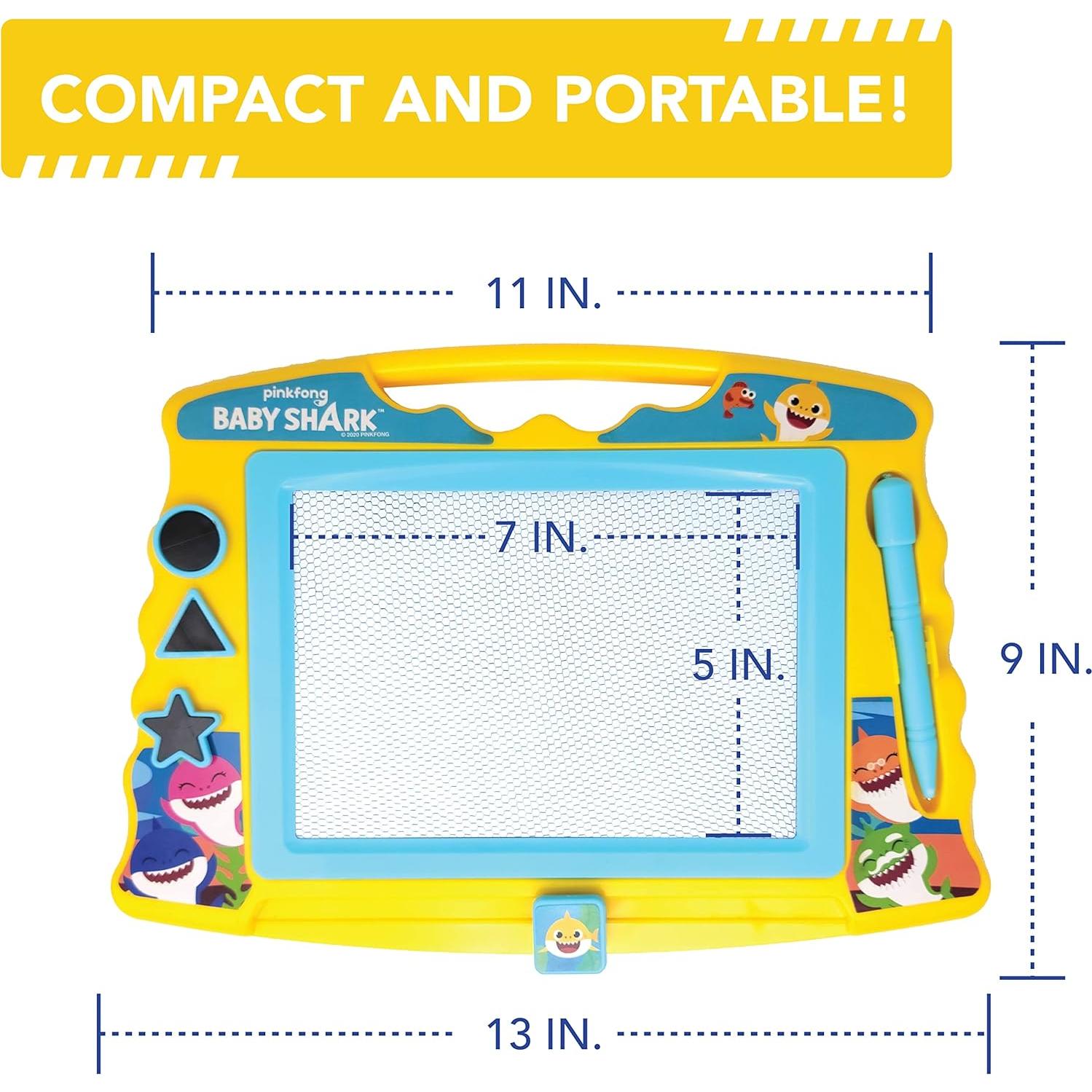 Tablero Magnético Baby Shark 35.5x25.4cm con Estilógrafo