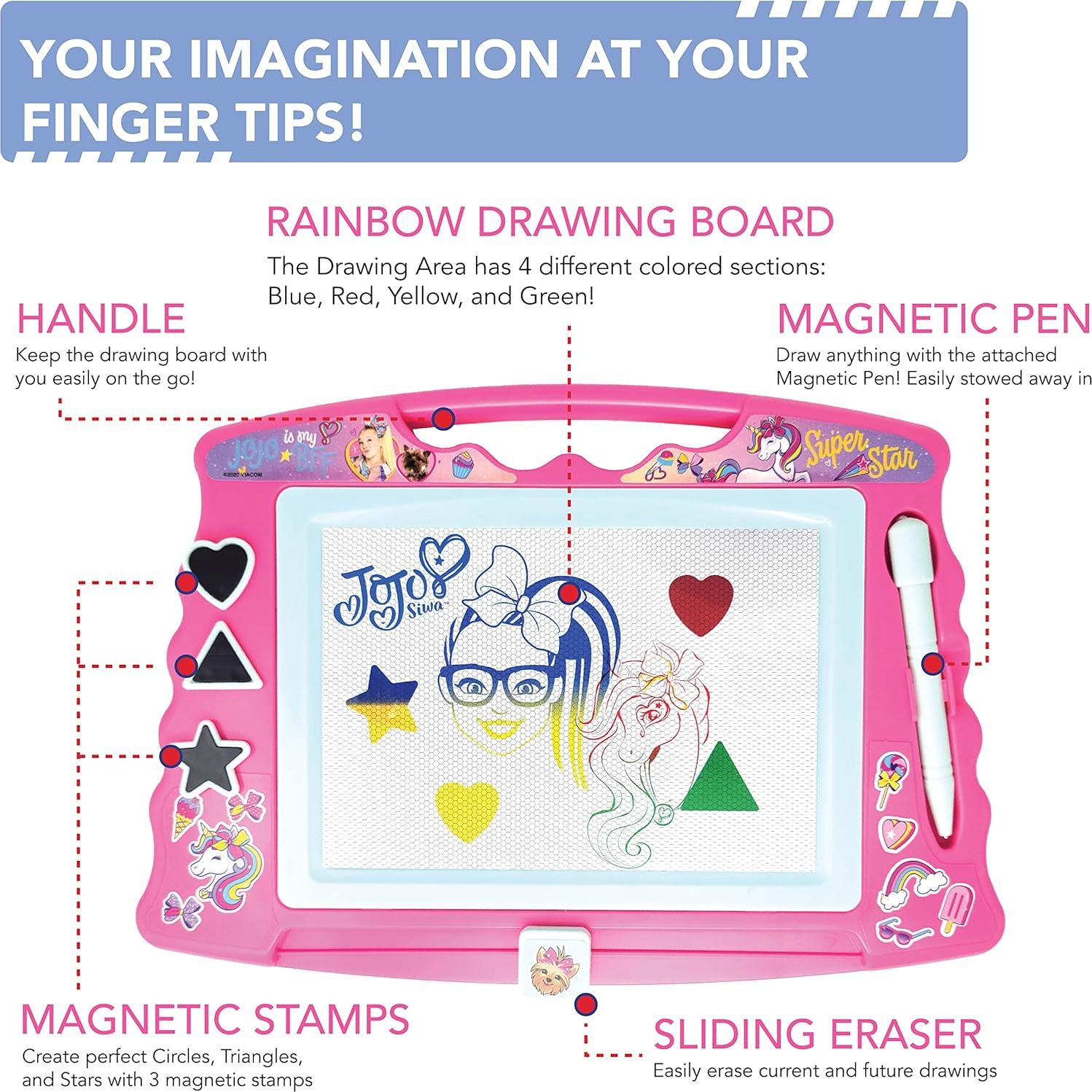 Pizarra Magnética JoJo Siwa con Estilógrafo y Sellos