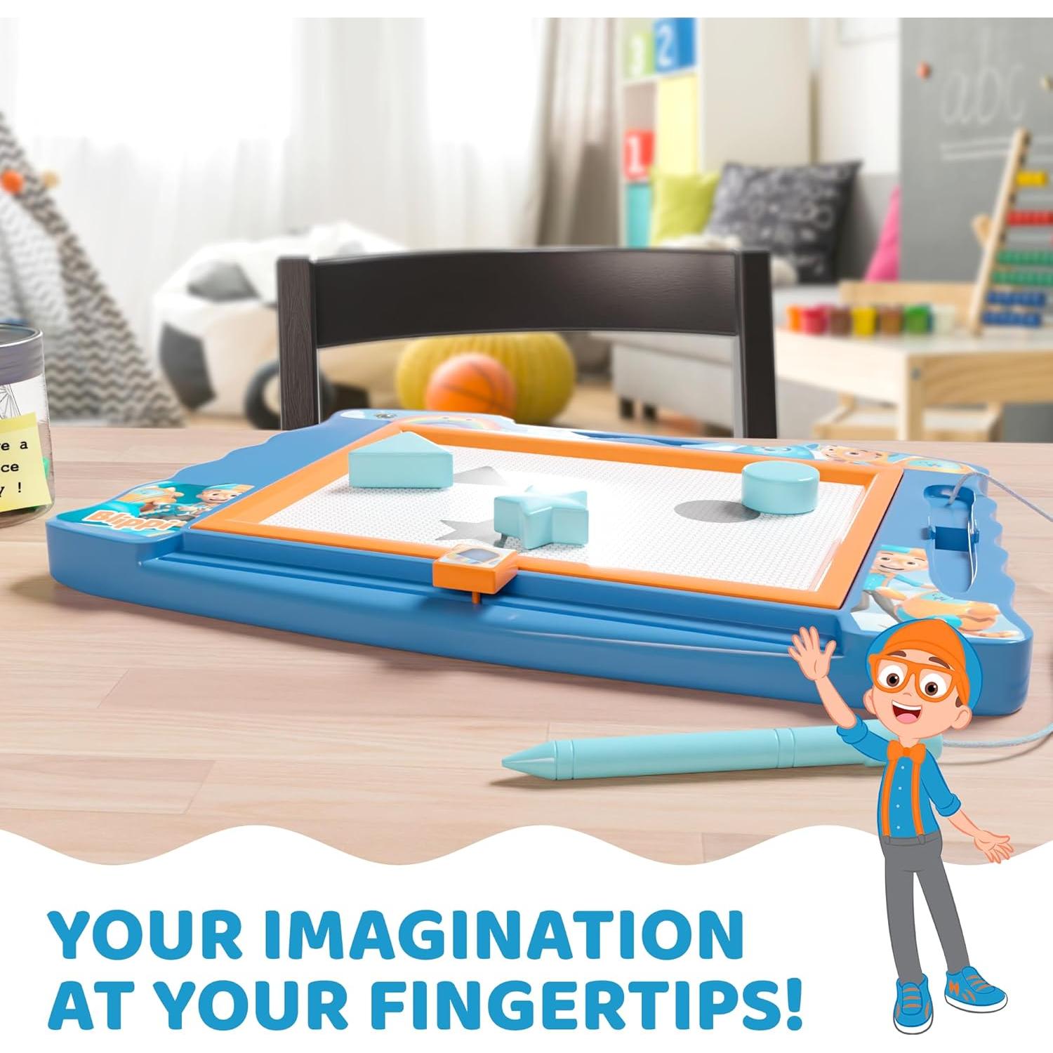 Dibujo Magnético Blippi con Lápiz y Sellos - Creativo