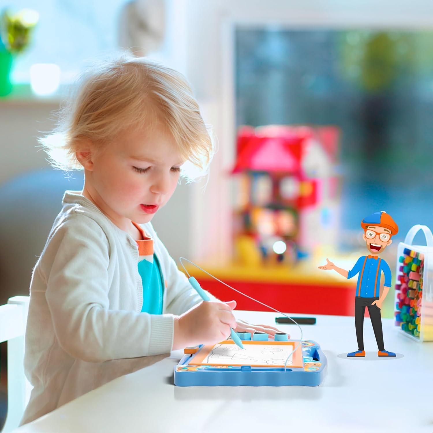 Dibujo Magnético Blippi con Lápiz y Sellos - Creativo