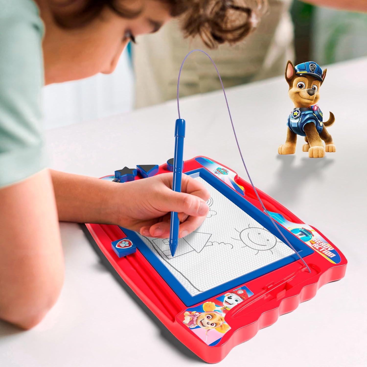 Pizarra Magnética Paw Patrol Azul con Estilógrafo y Sellos