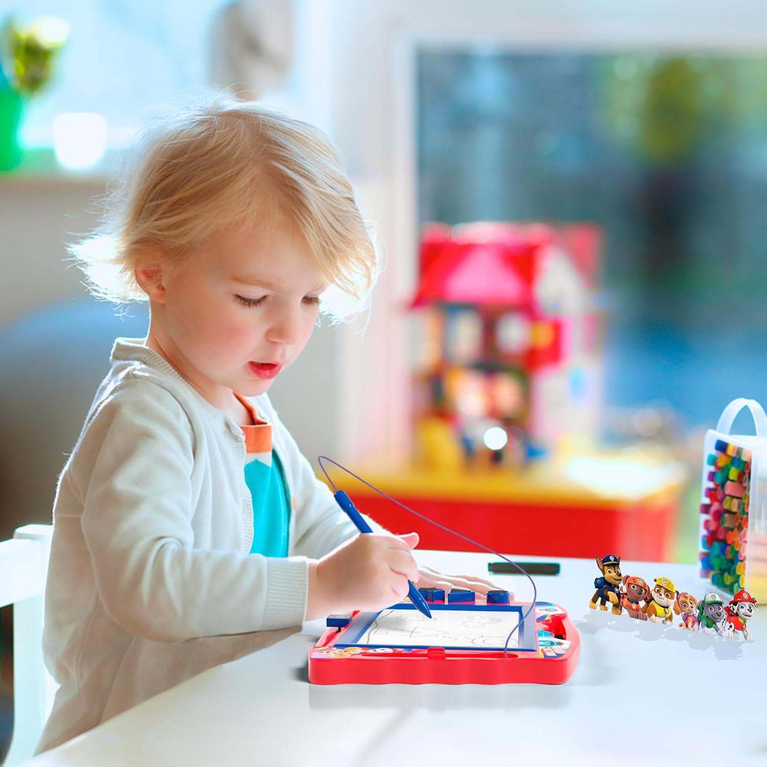 Pizarra Magnética Paw Patrol Azul con Estilógrafo y Sellos