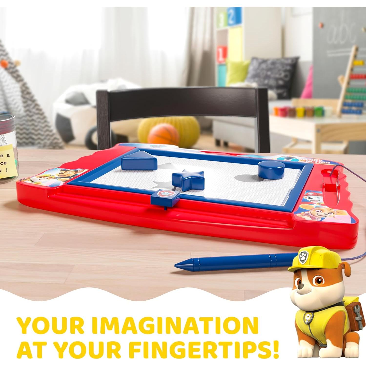 Pizarra Magnética Paw Patrol Azul con Estilógrafo y Sellos