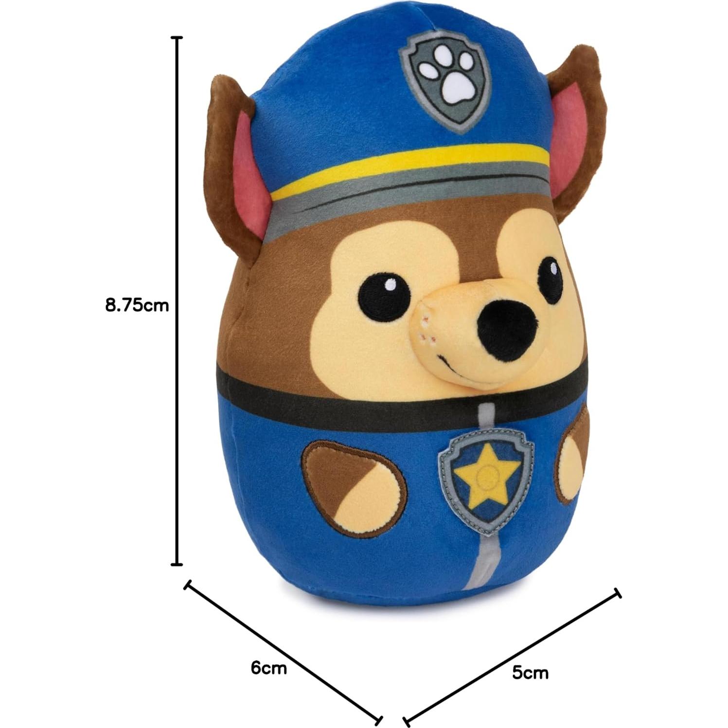 Peluches PAW Patrol Chase 20 cm Suave y Aplastable