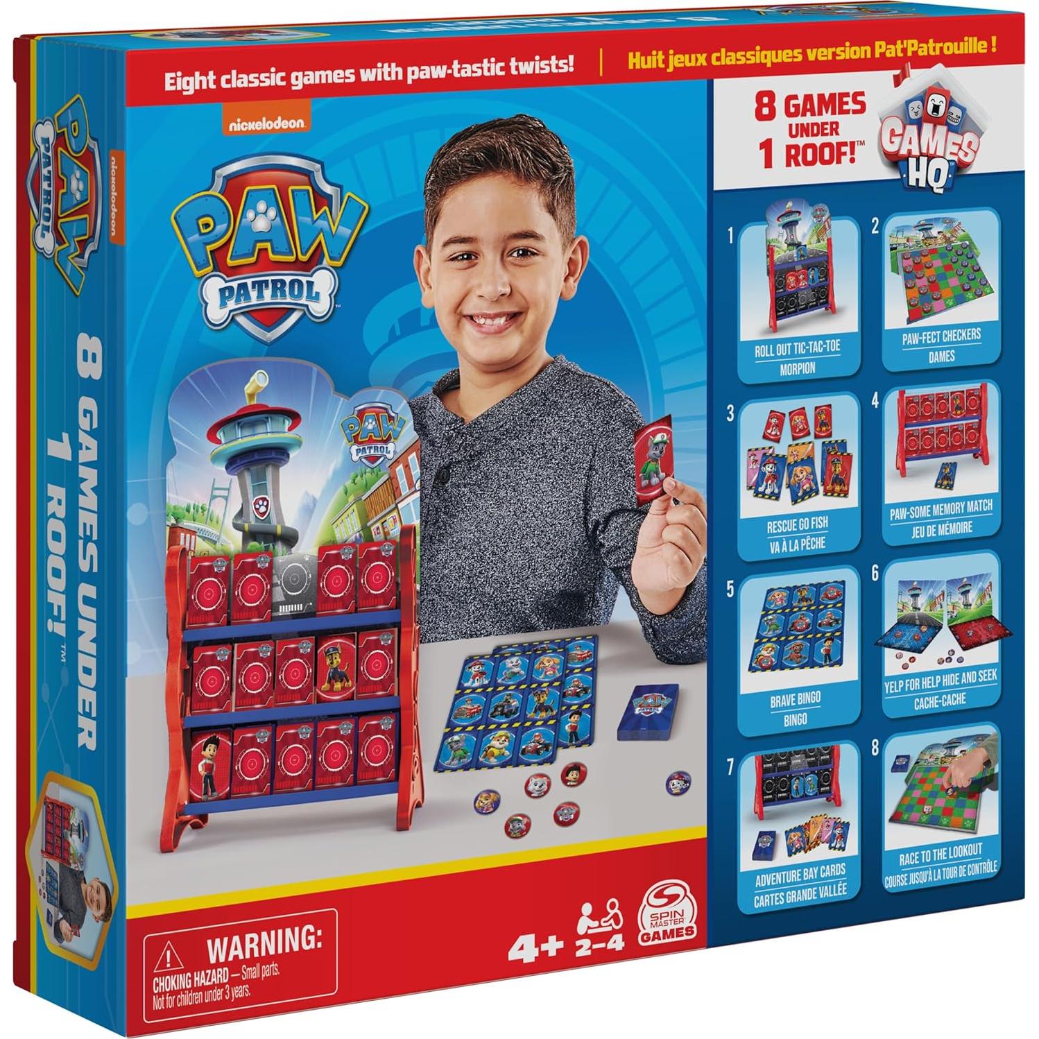 Juegos de Mesa Spin Master PAW Patrol 8 en 1 para Niños