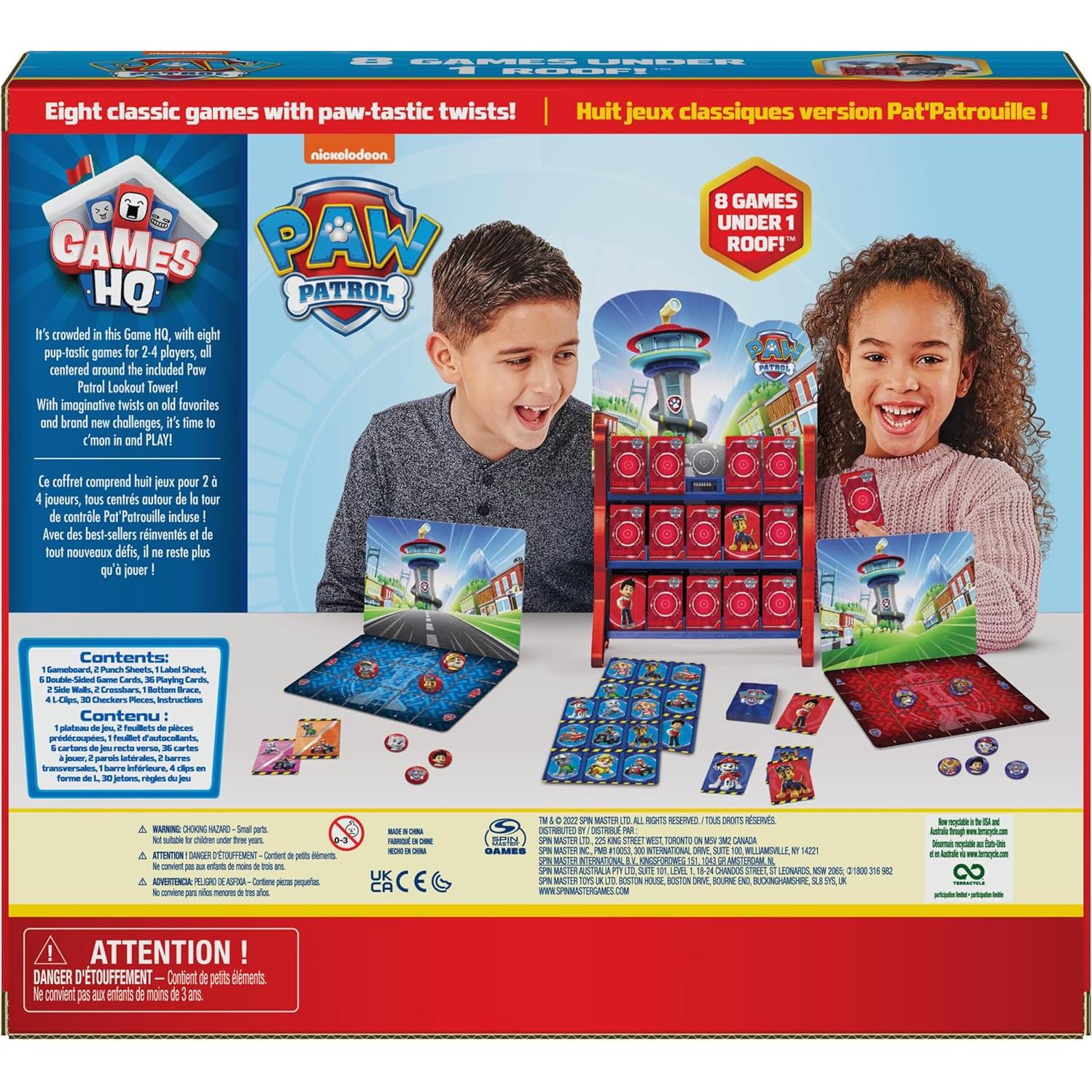 Juegos de Mesa Spin Master PAW Patrol 8 en 1 para Niños