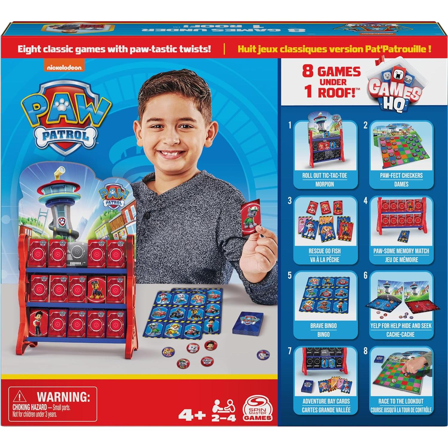 Juegos de Mesa Spin Master PAW Patrol 8 en 1 para Niños