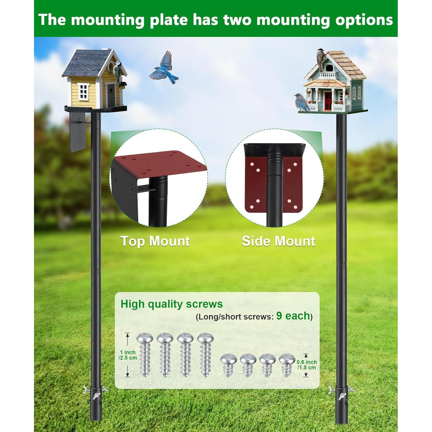 Poste para Comedero de Aves Keplrend 152.4 cm Ajustable