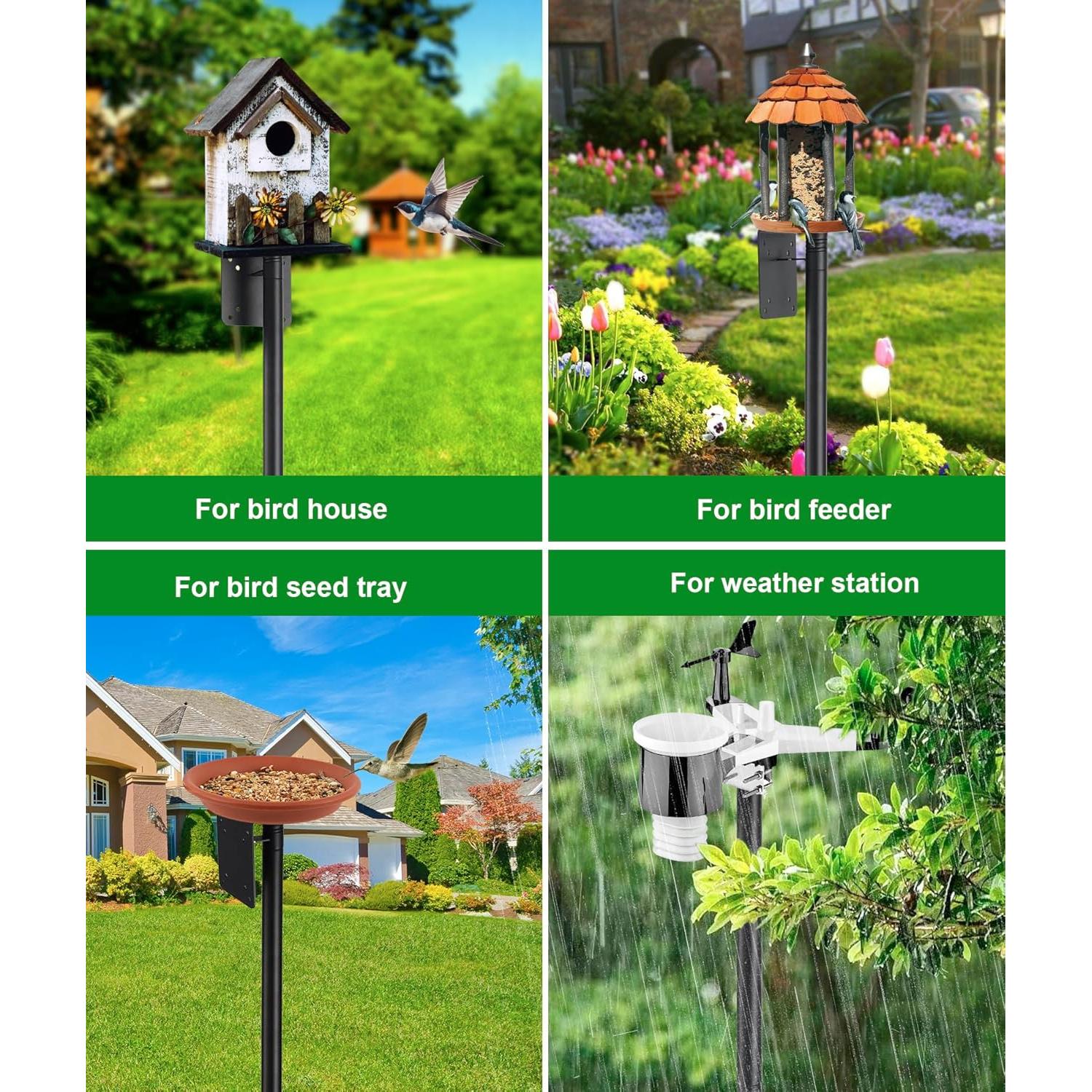 Poste para Comedero de Aves Keplrend 152.4 cm Ajustable