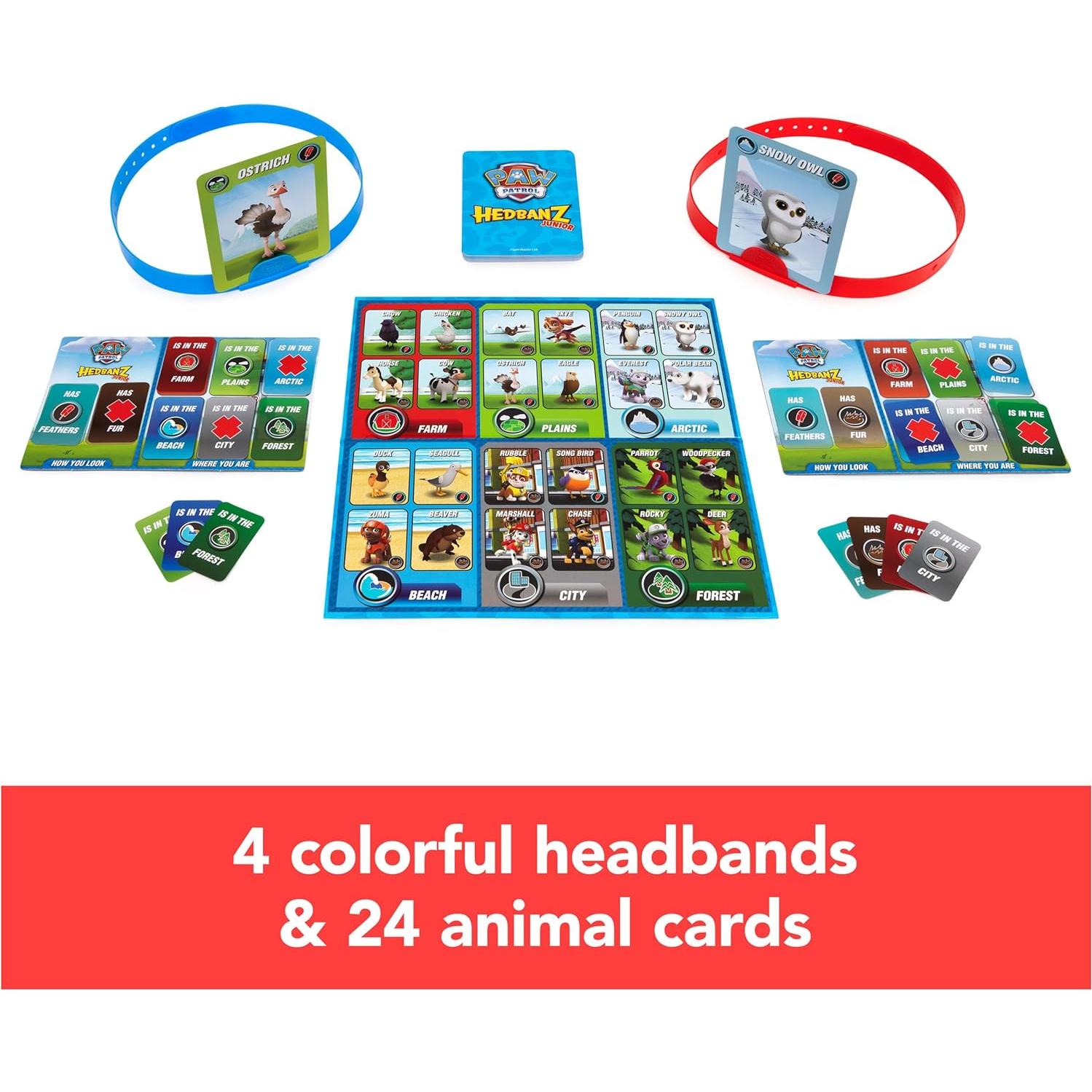 Juego de Adivinanza Hedbanz Jr. PAW Patrol - 2-4 Jugadores