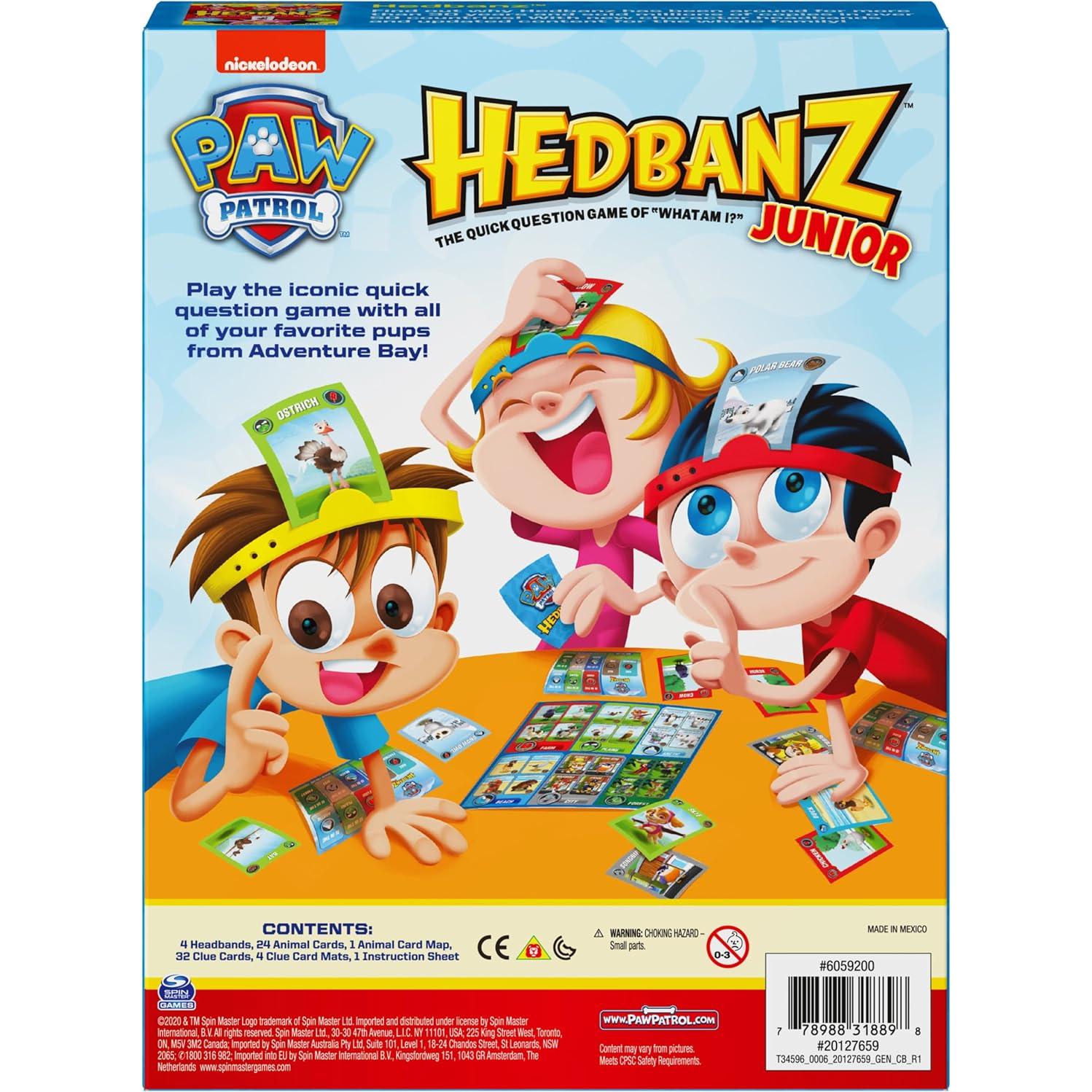 Juego de Adivinanza Hedbanz Jr. PAW Patrol - 2-4 Jugadores