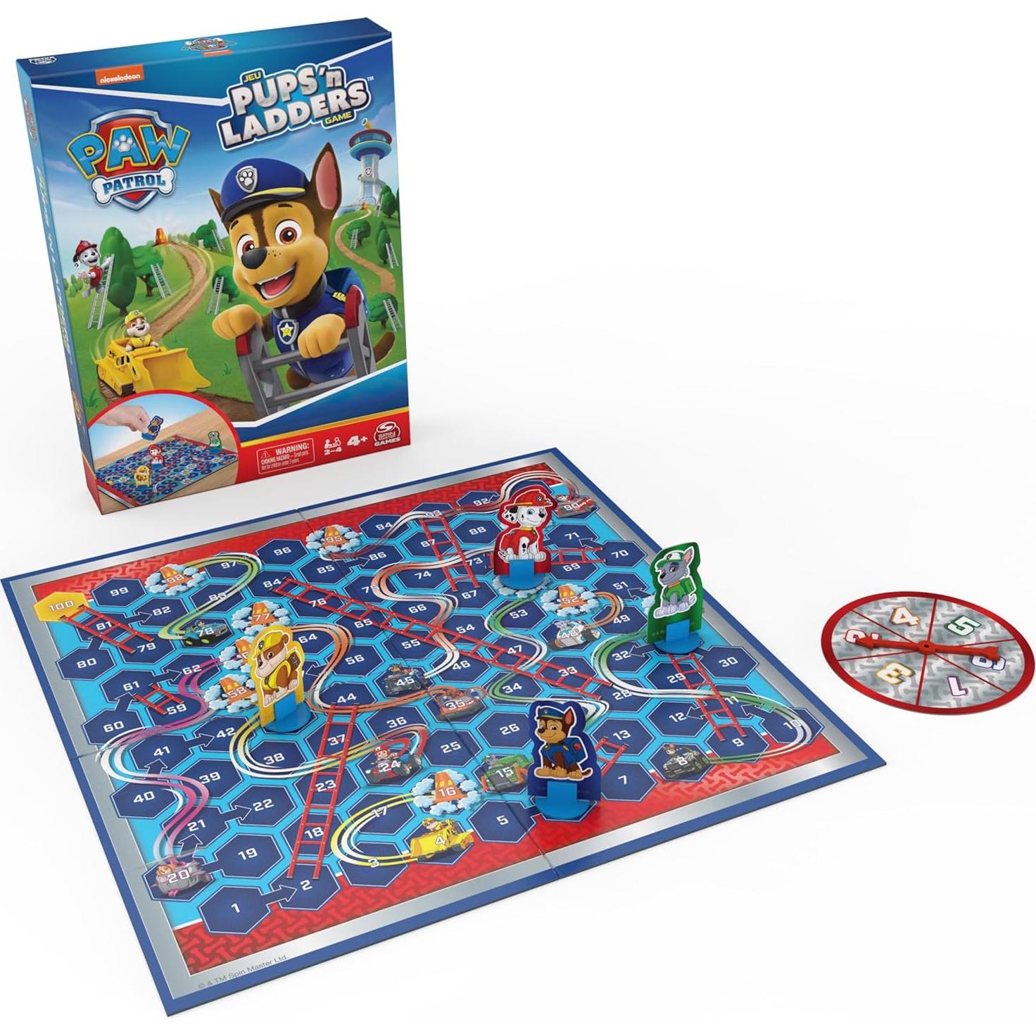 Juego de Pups N Ladders PAW Patrol Spin Master, 2-4 Jugadores