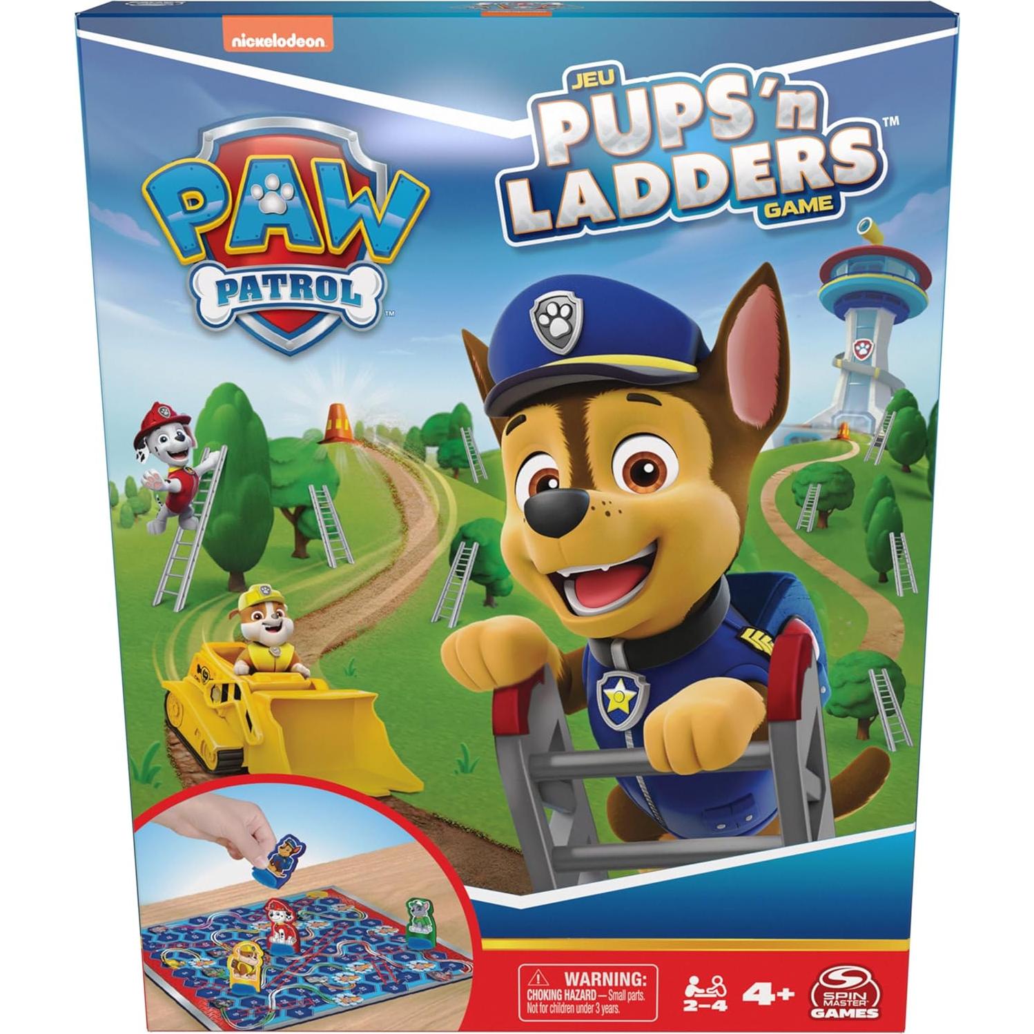 Juego de Pups N Ladders PAW Patrol Spin Master, 2-4 Jugadores